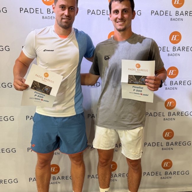Swiss Tennis Padel P500 Finalisten